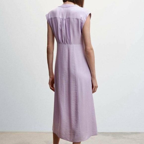 Mango purple shirt dress - Picture 3 of 6